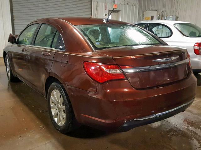 1C3CCBBB4DN723930 - 2013 CHRYSLER 200 TOURIN BROWN photo 3