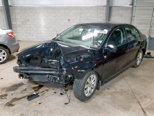 3VW2K7AJ0CM320467 - 2012 VOLKSWAGEN JETTA BASE 黑色 照片 2