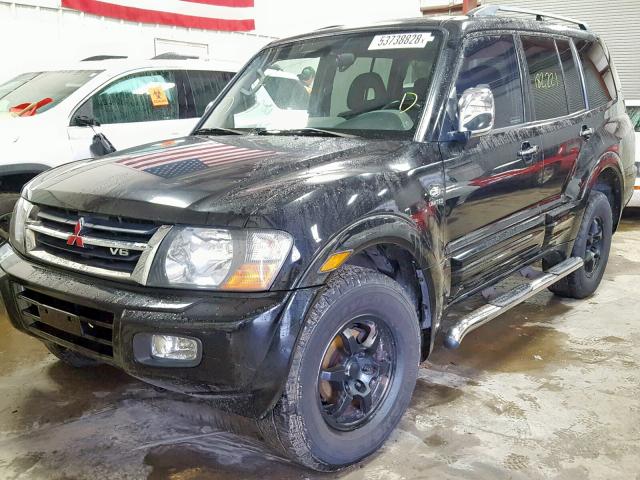 JA4MW51R71J040494 - 2001 MITSUBISHI MONTERO LI BLACK photo 2