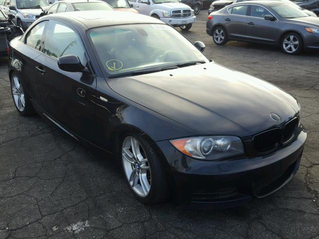 WBAUC9C56BVM09434 - 2011 BMW 135 I BLACK photo 1