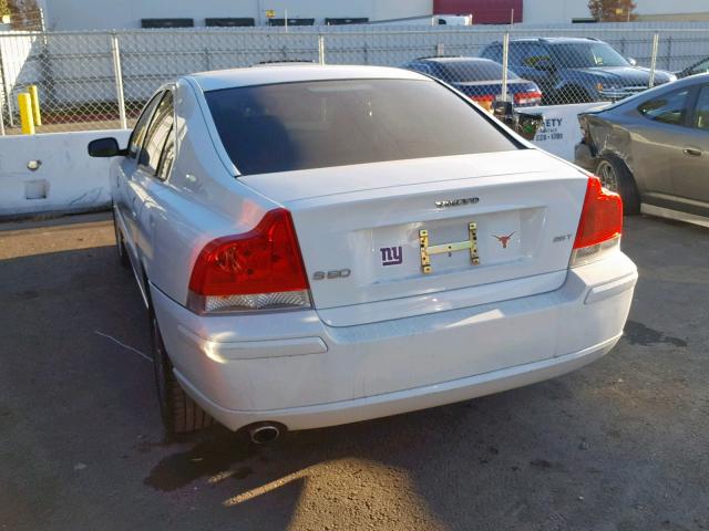 YV1RS592262541691 - 2006 VOLVO S60 2.5T WHITE photo 3