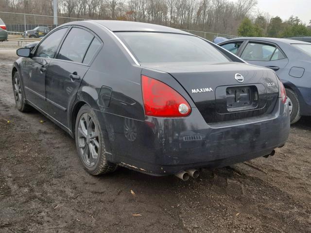 1N4BA41E14C846400 - 2004 NISSAN MAXIMA SE BLACK photo 3