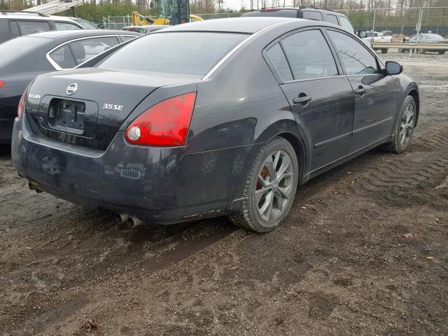 1N4BA41E14C846400 - 2004 NISSAN MAXIMA SE BLACK photo 4