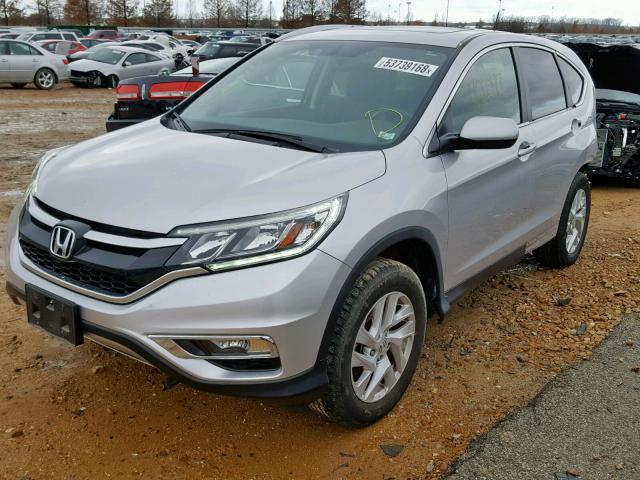 2HKRM3H76FH533240 - 2015 HONDA CR-V EXL SILVER photo 2