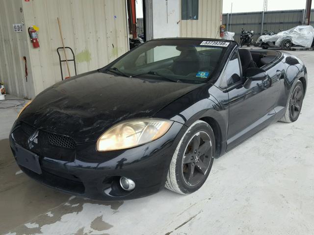 4A3AL25F47E010707 - 2007 MITSUBISHI ECLIPSE SP BLACK photo 2