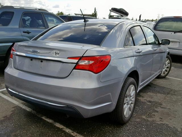 1C3CCBAB5EN213086 - 2014 CHRYSLER 200 LX SILVER photo 4