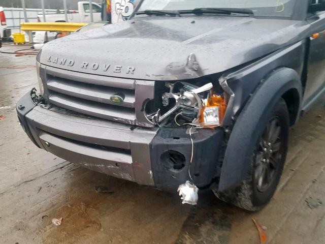 SALAE25448A459561 - 2008 LAND ROVER LR3 SE GRAY photo 9