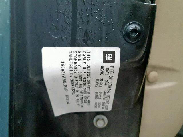 1G8AZ55F36Z109507 - 2006 SATURN ION LEVEL GREEN photo 10