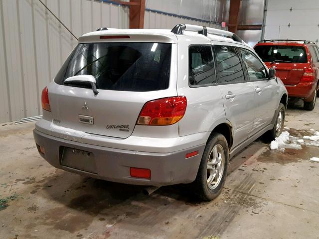 JA4LZ31G33U088484 - 2003 MITSUBISHI OUTLANDER SILVER photo 4