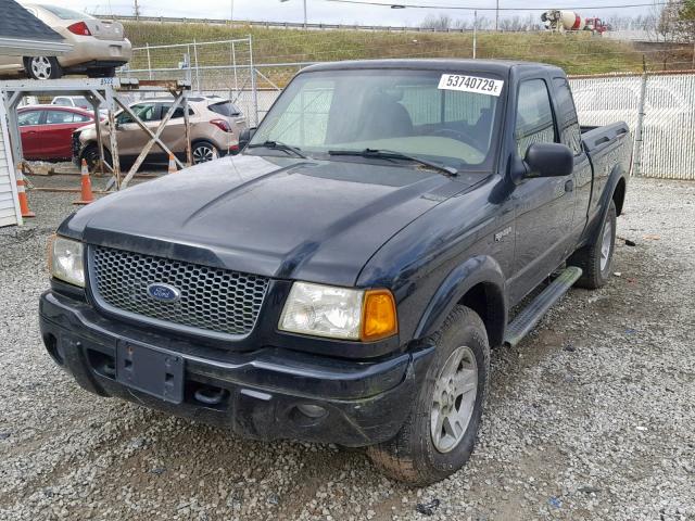 1FTZR45E82TA39283 - 2002 FORD RANGER SUP BLACK photo 2