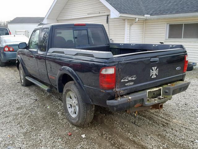 1FTZR45E82TA39283 - 2002 FORD RANGER SUP BLACK photo 3