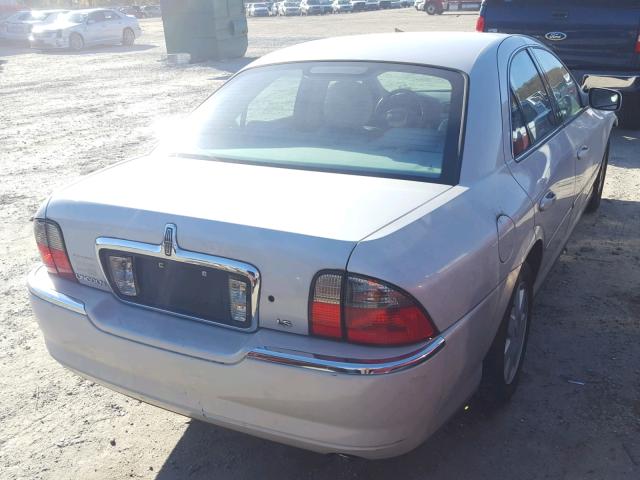 1LNHM86S84Y605482 - 2004 LINCOLN LS SILVER photo 4