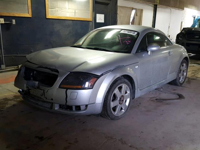 TRUUC28N8Y1063072 - 2000 AUDI TT QUATTRO SILVER photo 2