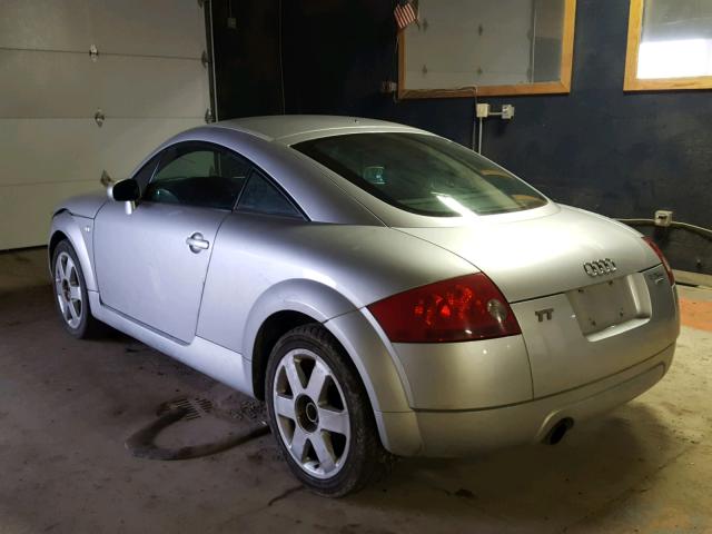 TRUUC28N8Y1063072 - 2000 AUDI TT QUATTRO SILVER photo 3