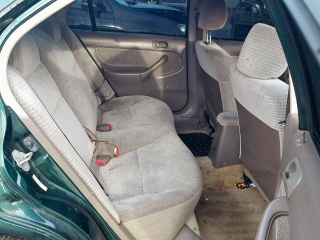 2HGEJ6610YH565105 - 2000 HONDA CIVIC BASE GREEN photo 6