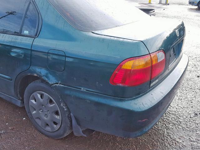2HGEJ6610YH565105 - 2000 HONDA CIVIC BASE GREEN photo 9