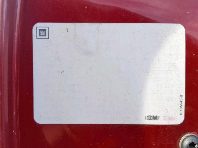 1G4HR53L4NH496694 - 1992 BUICK LESABRE LI RED photo 10