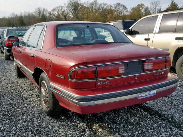 1G4HR53L4NH496694 - 1992 BUICK LESABRE LI RED photo 3