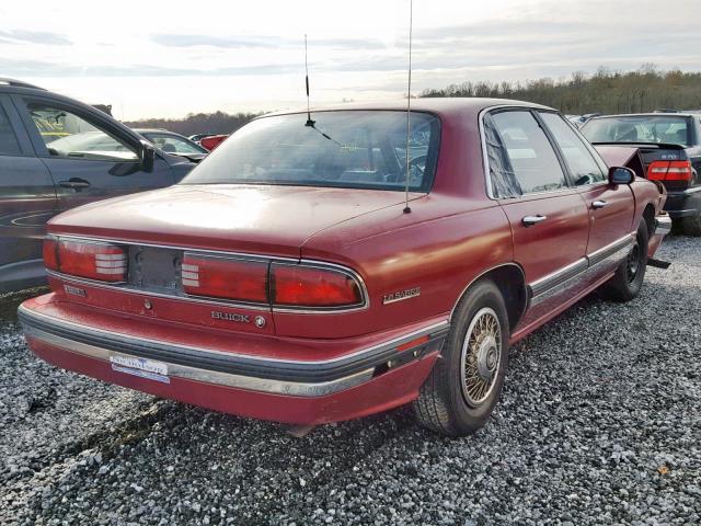 1G4HR53L4NH496694 - 1992 BUICK LESABRE LI RED photo 4