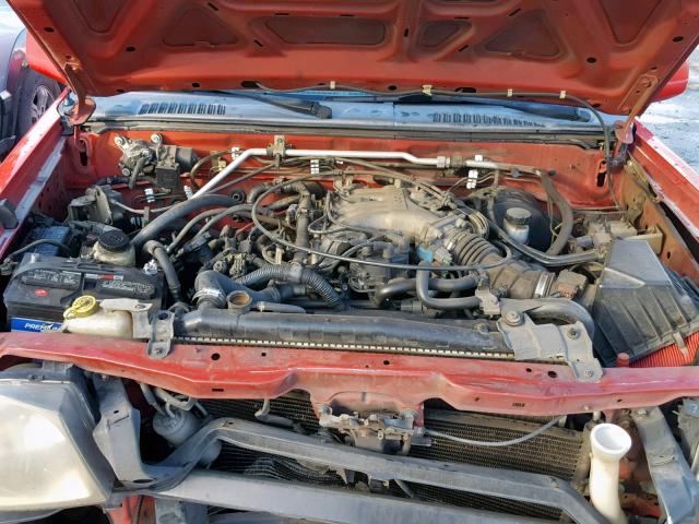 1N6ED27T91C333395 - 2001 NISSAN FRONTIER C RED photo 7