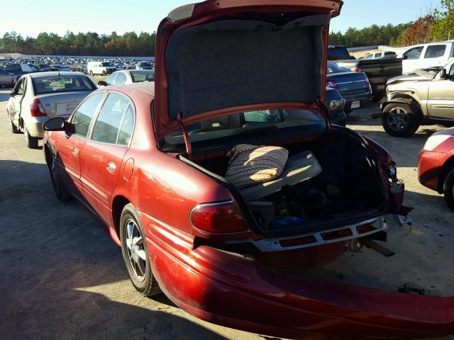 1G4HR54K75U288130 - 2005 BUICK LESABRE LI RED photo 3