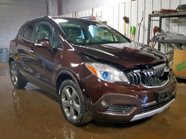 KL4CJASB8EB619434 - 2014 BUICK ENCORE BROWN photo 1