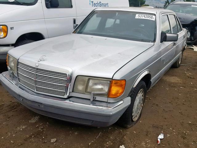 WDBCA39D1HA289153 - 1987 MERCEDES-BENZ 560 SEL SILVER photo 2