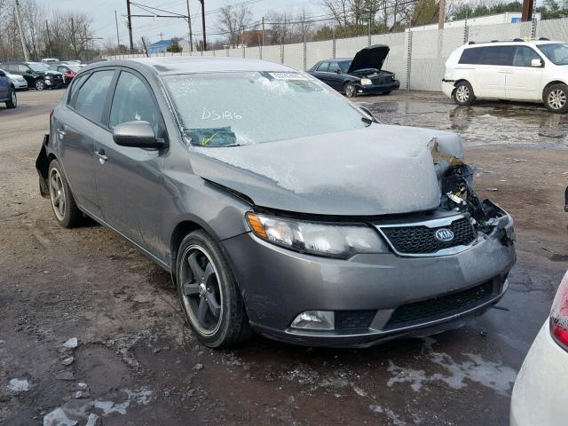 KNAFW5A36B5397389 - 2011 KIA FORTE SX GRAY photo 1