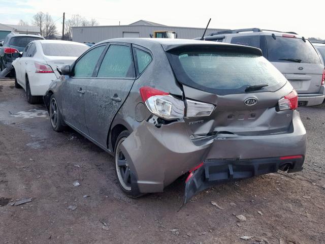 KNAFW5A36B5397389 - 2011 KIA FORTE SX GRAY photo 3