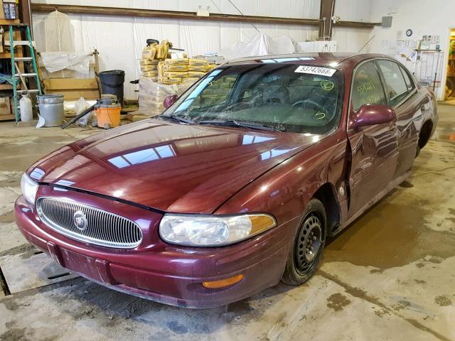 1G4HP54K82U127707 - 2002 BUICK LESABRE CU MAROON photo 2