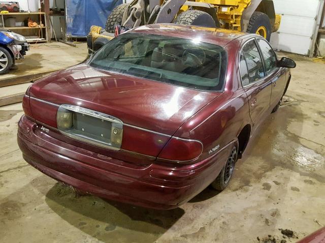 1G4HP54K82U127707 - 2002 BUICK LESABRE CU MAROON photo 4