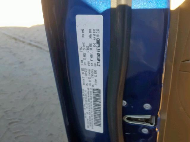 1J4NT4FB1AD551927 - 2010 JEEP COMPASS SP 蓝色 照片 10