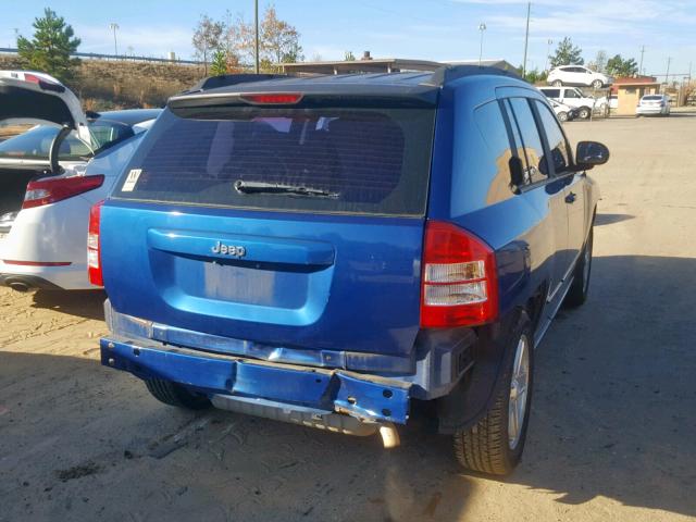 1J4NT4FB1AD551927 - 2010 JEEP COMPASS SP BLUE photo 4