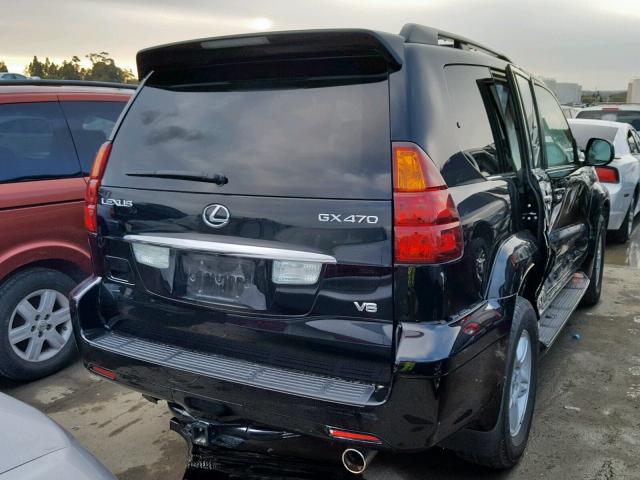 JTJBT20X740058943 - 2004 LEXUS GX 470 BLACK photo 4