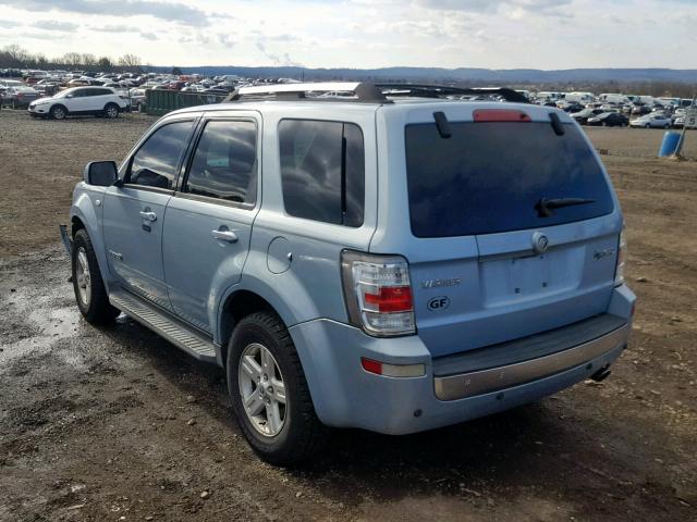 4M2CU29H28KJ33827 - 2008 MERCURY MARINER HE BLUE photo 3