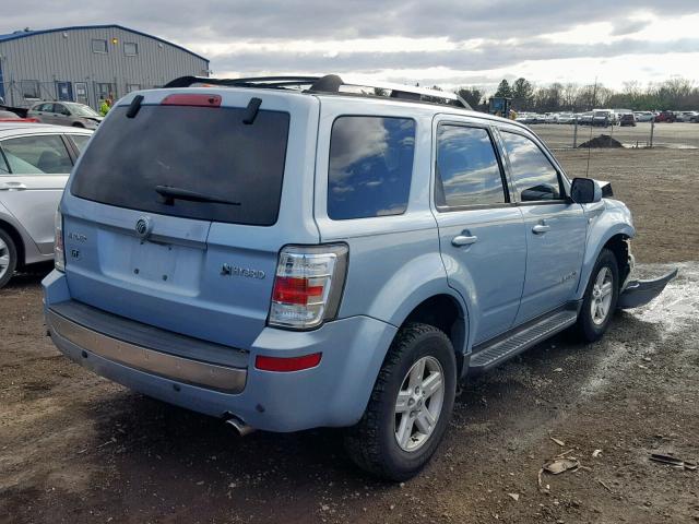 4M2CU29H28KJ33827 - 2008 MERCURY MARINER HE BLUE photo 4