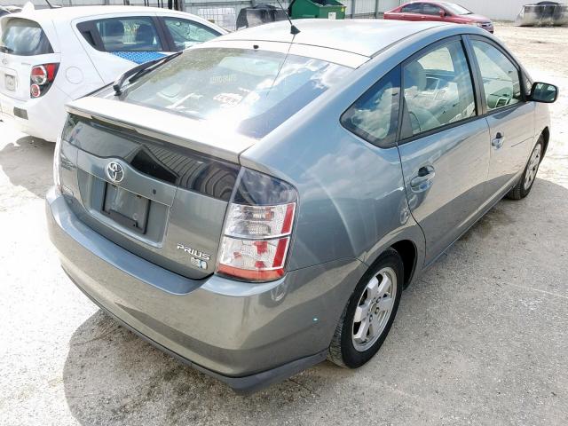 JTDKB20UX53107077 - 2005 TOYOTA PRIUS GRAY photo 4