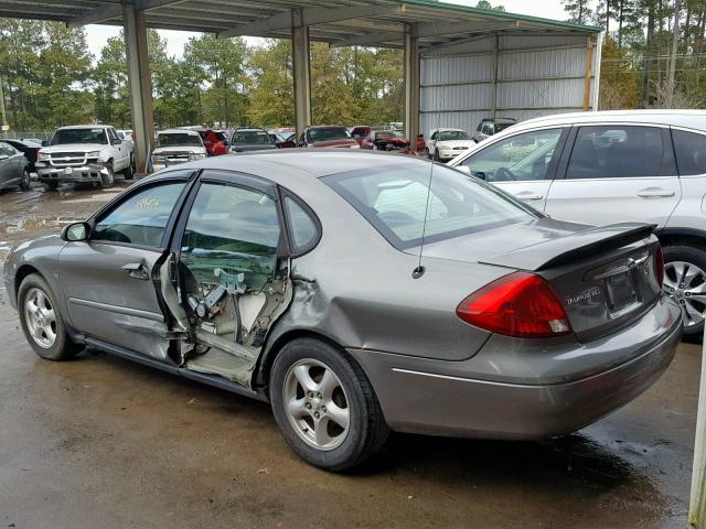 1FAHP56S92A199833 - 2002 FORD TAURUS SEL GRAY photo 3