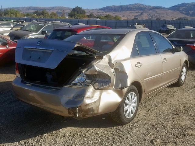 4T1BE32K86U676204 - 2006 TOYOTA CAMRY LE GOLD photo 4