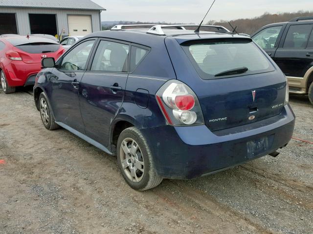 5Y2SM67019Z424219 - 2009 PONTIAC VIBE BLUE photo 3