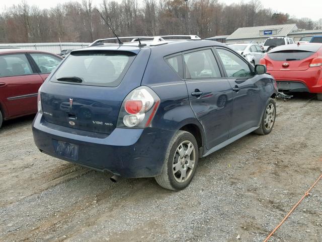 5Y2SM67019Z424219 - 2009 PONTIAC VIBE BLUE photo 4