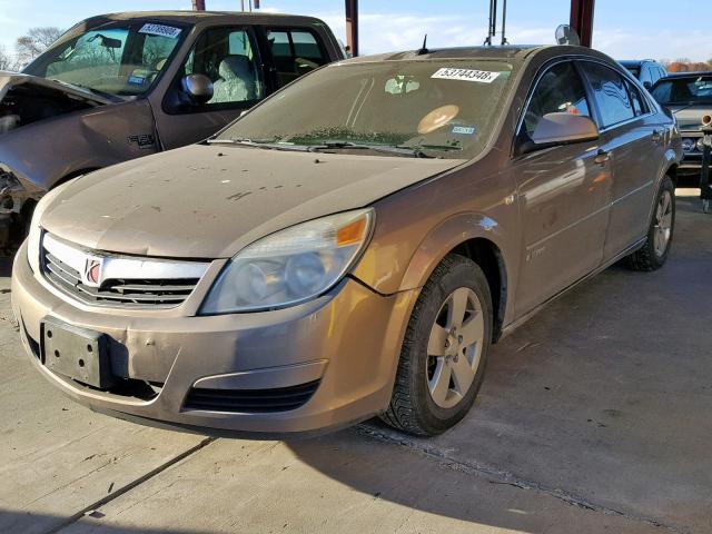 1G8ZR57537F311063 - 2007 SATURN AURA GREEN BEIGE photo 2