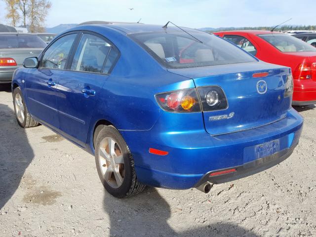 JM1BK123541130212 - 2004 MAZDA 3 S BLUE photo 3