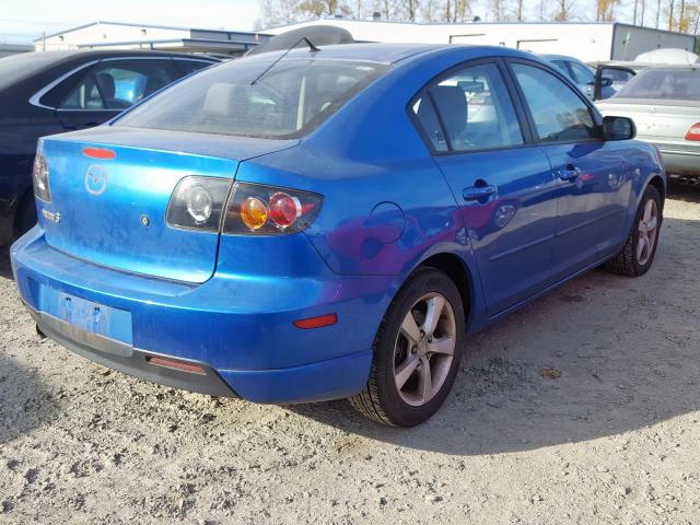 JM1BK123541130212 - 2004 MAZDA 3 S BLUE photo 4