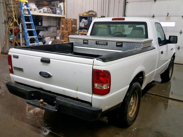 1FTYR10U06PA83284 - 2006 FORD RANGER WHITE photo 4