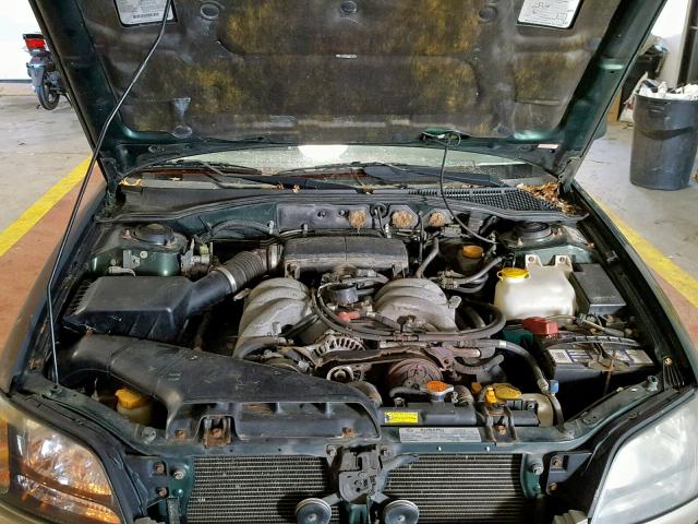 4S3BH895237649082 - 2003 SUBARU LEGACY OUT GREEN photo 7