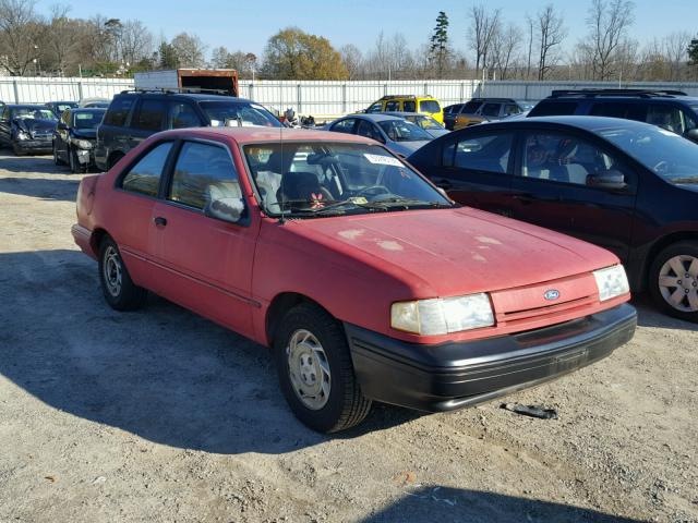 1FAPP31X0PK101325 - 1993 FORD TEMPO GL RED photo 1