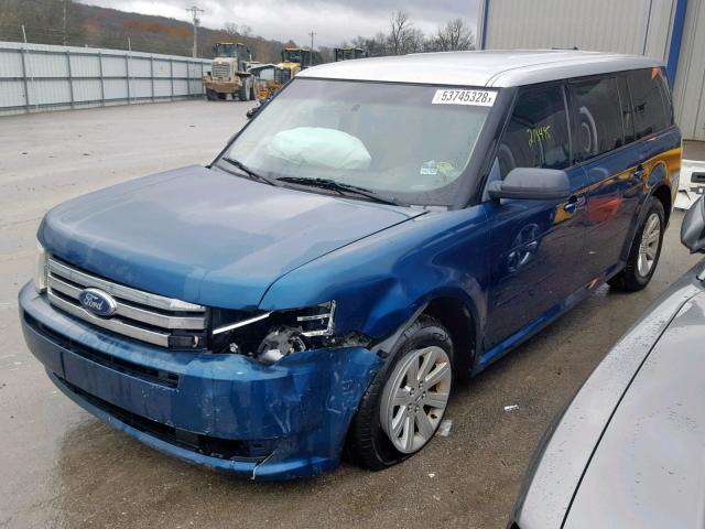 2FMGK5BC1BBD02116 - 2011 FORD FLEX SE BLUE photo 2