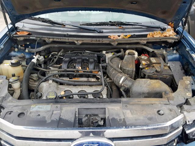 2FMGK5BC1BBD02116 - 2011 FORD FLEX SE BLUE photo 7