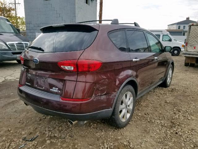 4S4WX86C664409087 - 2006 SUBARU B9 TRIBECA BURGUNDY photo 4